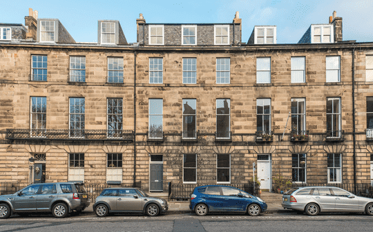 Abercromby Place (Offers Over £1,650,000) in Edinburgh’s New Town, where activity above £800,000 is recovering.