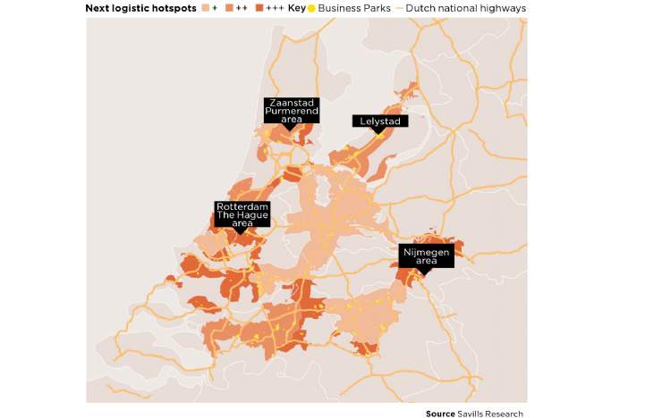 Logistics hotspots Netherlands