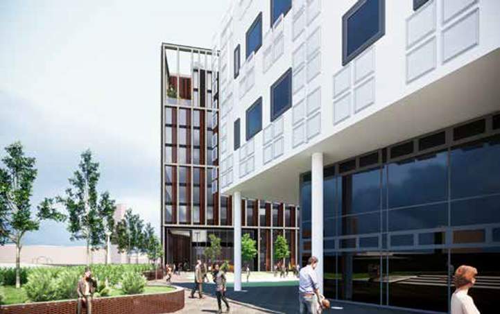 Bruntwood SciTech’s proposed new digital technology hub at Enterprise Wharf.