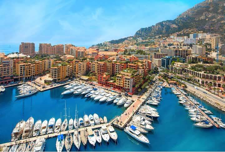 Monaco harbour, Cote d'Azur