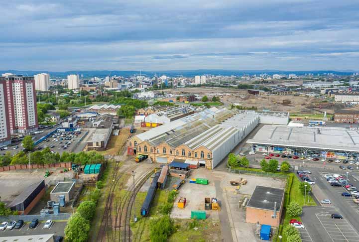 Springburn Rail Depot, offering 279,303 sq ft of space